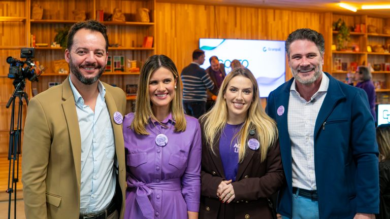 Granpal lança campanha do Agosto Lilás com mobilização pela proteção das mulheres.